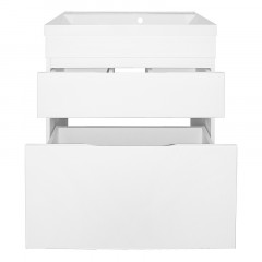 Комплект Azario Тумба Эстима 70/2Н 695х447х850 напольная, с раковиной Астория 70, белый глянцевый (CS00094594)
