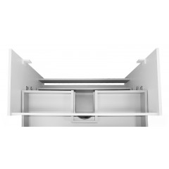 Комплект Тумба Azario Ника 90 Н 900х475х850 напольная, с раковиной Monte 90, белый матовый (CS00089956)