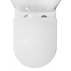 Унитаз-компакт Azario Berton 385х615х805 напольный, безободковый, слив "Торнадо", с быстросъемным сиденьем микролифт (AZ-6093)