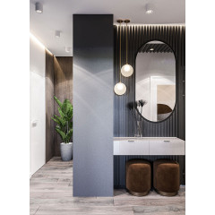 Зеркало AZARIO Виола-лофт 500х1000 без подсветки, рама пластик (ФР-00002431)