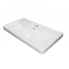 Комплект Тумба Azario Ника 90 Н 900х475х850 напольная, с раковиной Monte 90, белый матовый (CS00089956)