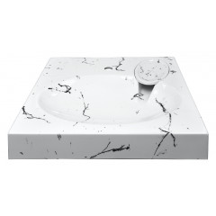 Раковина подвесная Azario Carmen 605х602х85 Белый мрамор (CS00078503)