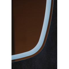 Зеркало AZARIO Barca -TX 700х700/808х808 с 3-х режимной подсветкой, бесконтактный сенсор (LED-00002973)