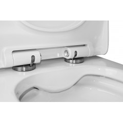 Унитаз-компакт Azario Mist 385х610х800 напольный, безободковый, с быстросъемным сиденьем микролифт (AZ-45)