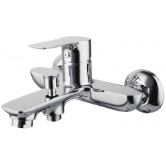 Смеситель для ванны AZARIO AVILLA с ручным душем, керамический картридж, хром (AZ-SU23394C)