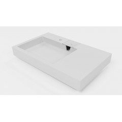 Раковина подвесная Azario Ritsa 801х503х95 над стиральной машиной, белый (CS00093810)