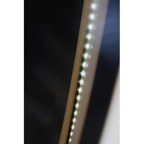 Зеркало AZARIO Monaco-GOLD d1000 бесконтактный сенсор, золотая рамка (LED-00002767)