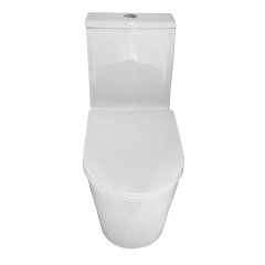 Унитаз-моноблок Azario Scala 360х690х790 безободковый, слив "Торнадо", с быстросъемным сиденьем микролифт (AZ-8101)