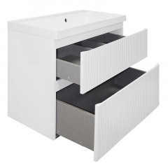 Тумба Azario Viola 80/2 подвесная БЕЛЫЙ МАТОВЫЙ БЕЗ РАКОВИНЫ Астория 80 (CS00096731)