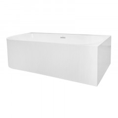 Ванна акриловая Azario LAGO BLANCO 1700х750х580 пристенная, правая, в комплекте с сифоном и металлической рамой (AZ-6724-1CR)