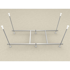 Каркас к ваннам серии Azario LILIANA 170 / EMILIA 170 сборный, шпильки, алюминий/сталь (AV.0011170K)