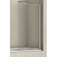 Шторка для ванны раздвижная Azario Merrit 100х140 цвет профиля серебро (AZ-NF6122 1000)