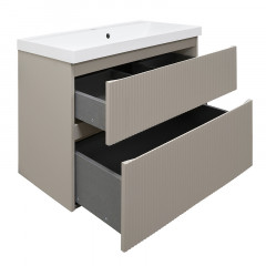 Комплект Azario Тумба Viola 80/2 подвесная БЕЖЕВЫЙ под раковину Астория 80 (CS00097144)