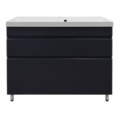 Комплект Azario Тумба Эстима 100/2Н 995х450х850 напольная, с раковиной Астория 100, графит (CS00094591)