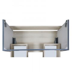 Комплект Тумба Azario LAURA 80/1 подвесная МАТОВЫЙ СЕРЫЙ с раковиной CLASSIK 80 ручка ЧЕРНЫЙ (CS00096987)