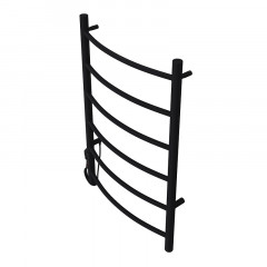 Полотенцесушитель электрический AZARIO VERONA 500/800 6 секций, диммер слева, черный (AZ04758B)