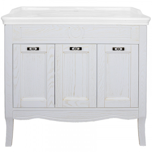 Комплект Тумба Azario CAROLINA 100 1000х880х500 патина, с раковиной Artdeco 100 (Kale) ЗОЛОТО (CS00089970)