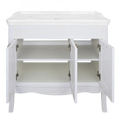 Комплект Тумба Azario CAROLINA 100 1000х880х500 патина, с раковиной Artdeco 100 (Kale) ЗОЛОТО (CS00089970)