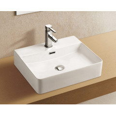 Раковина накладная Azario 500х420х120 прямоугольная, белый (AZ-2173-S)