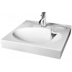 Раковина подвесная AZARIO Elegance 592х59290 литьевой мрамор, белая (CS00078300)