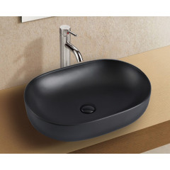 Раковина Azario накладная 600х415х135 матовая тёмно-серая (AZ-2196MDH)