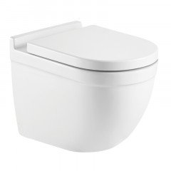 Сет AZARIO инсталляция с панелью смыва + унитаз Fora с сиденьем микролифт+ клавиша 0010, хром матовый (AZ-8010-1000+AZ-8200-0010+AZ-0017 E-R)