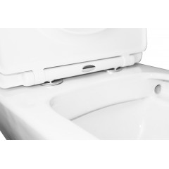 Унитаз-компакт Azario Iris 600х380х775 напольный, безободковый, с сиденьем микролифт (AZ 8353)