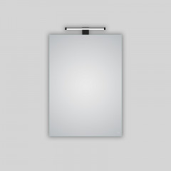 Зеркало-шкаф AZARIO Dino 500х700 с подсветкой, в алюминиевом корпусе, сенсорный выключатель с функцией диммера (AZ-ZC-022CS)