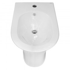 Биде напольное Azario FRETTA ROUND Размер 540х340х400 мм, белый
