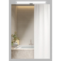 Зеркало-шкаф AZARIO Dino 500х700 с подсветкой, в алюминиевом корпусе, сенсорный выключатель с функцией диммера (AZ-ZC-022CS)