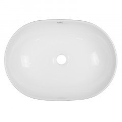 Раковина-чаша Azario 485х350х130 накладная, овальная, белый глянец (AZ-2191)