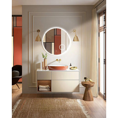 Зеркало AZARIO Talisman D600 с подсветкой, сенсорный выключатель с функцией диммера, алюминиевая рамка (AZ-Z-005ALM)