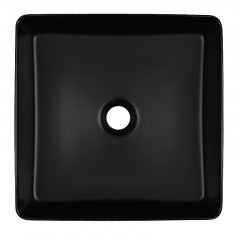 Раковина-чаша Azario 400х400х110 накладная, квадратная, черный матовый (AZ-2179-MB)