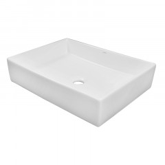 Раковина накладная Azario 510х370х110 прямоугольная, белый глянец (AZ-78570B)