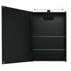 Зеркало-шкаф AZARIO Dino 500х700 с подсветкой, в алюминиевом корпусе, сенсорный выключатель с функцией диммера (AZ-ZC-022CS)