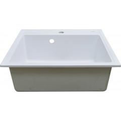Кухонная мойка AZARIO Litos 570x505x200 искусственный мрамор, цвет Белый (CS00078321)