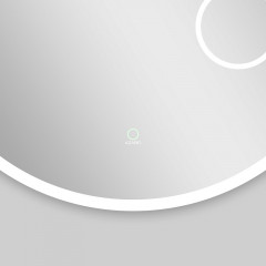 Зеркало AZARIO Talisman D600 с подсветкой, сенсорный выключатель с функцией диммера, алюминиевая рамка (AZ-Z-005ALM)