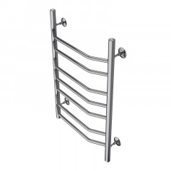 Полотенцесушитель водяной AZARIO RAVENNA 500/800 7 секций, нижнее/диагональное подключение, 1/2", хром (AZ07158)