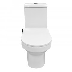 Унитаз-моноблок AZARIO BRUSCO 700x380x805 напольный, со встроенной функцией биде, в комплекте с сиденьем дюропласт микролифт (AZ-1085B)