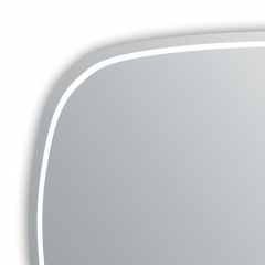 Зеркало AZARIO Vilnius 800х600 с подсветкой, сенсорный выключатель с функцией диммера (AZ-Z-016CS)