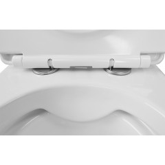 Унитаз подвесной Azario Fatto 360х480х350 безободковый, c быстросъемным сиденьем микролифт (AZ-1049WS)