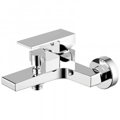 Смеситель для ванны и душа Azario EDDIE с ручным душем, керамический картридж, хром (AZ-WQY238207C)