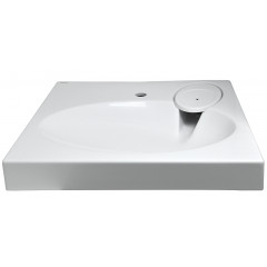 Раковина подвесная AZARIO Elegance 592х59290 литьевой мрамор, белая (CS00078300)