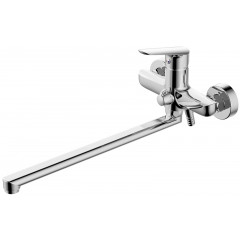 Смеситель для ванны AZARIO CAMPO с ручным душем, керамический картридж, хром (AZ-KX138275C)