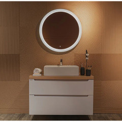 Зеркало AZARIO Перла-S d770 сенсорный выключатель, бегущая подсветка (LED-00002736)