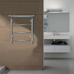 Полотенцесушитель водяной AZARIO VERONA 500/600 с полкой, 3 секции, нижнее/диагональное подключение, 1/2", хром (AZ04156P)