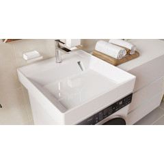 Раковина подвесная Azario SHARP 50 600х500х100 для установки над стиральной машиной, белая (CS00078298)