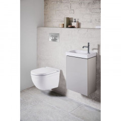 Сет AZARIO инсталляция с панелью смыва + унитаз Fora с сиденьем микролифт+ клавиша 0011, хром глянцевый (AZ-8010-1000+AZ-8200-0011+AZ-0017 E-R)