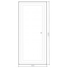 Зеркало AZARIO Лира 600х1200 c подсветкой и диммером, сенсорный выключатель (ФР-00002160)