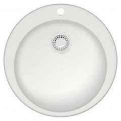 Кухонная мойка AZARIO Vital 507x507x200 искусственный мрамор, цвет Белый (CS00078342)